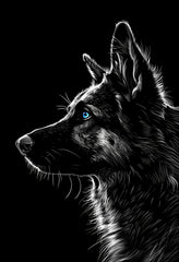 Premium Matte Wolf Art Poster on Durable White Paper