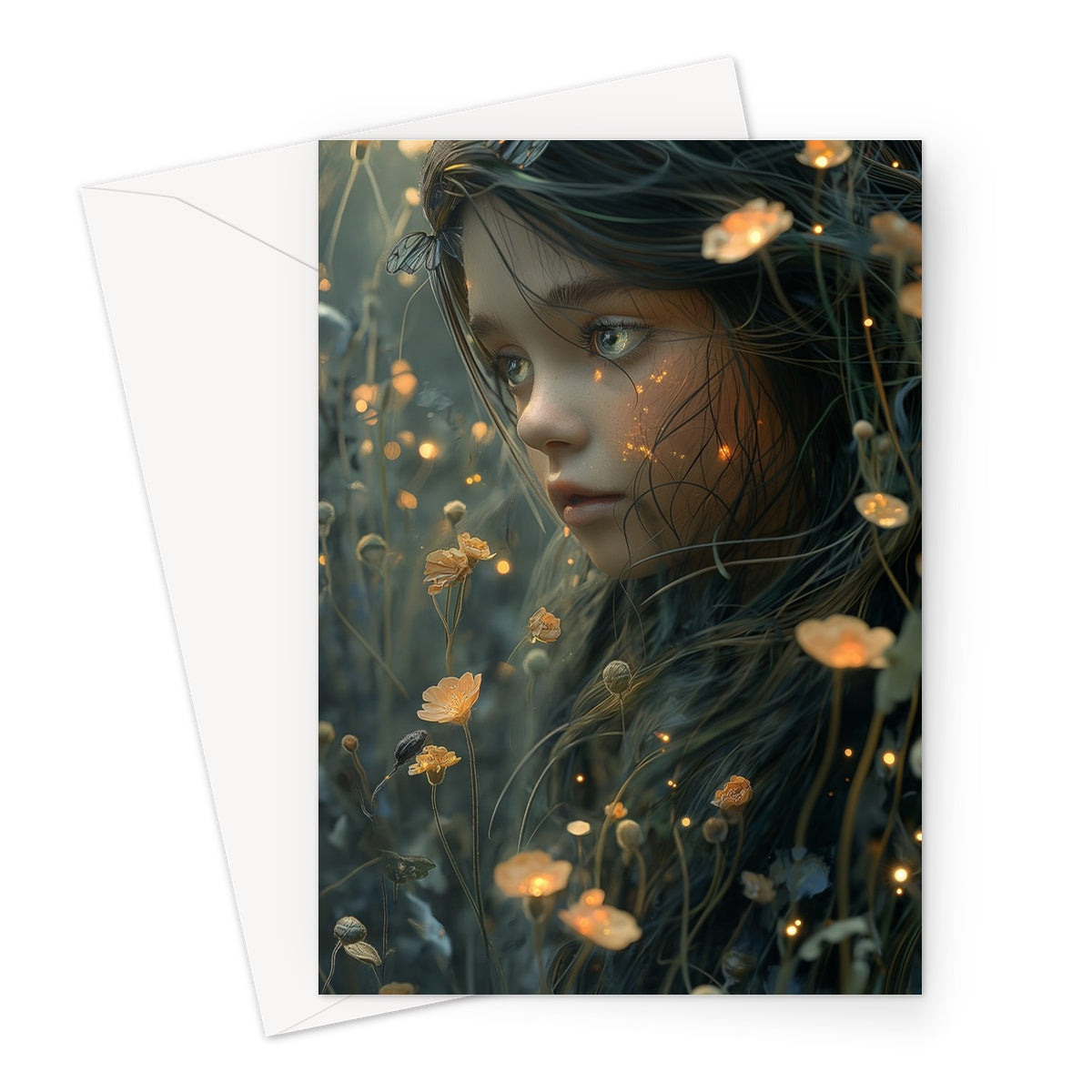 Whimsical Nightscapes Greeting Card